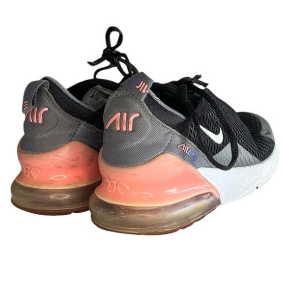 Boys Nike Air Max 270 AO2372-020 Mesh Athletic Running Sneaker Size 2Y Black - Picture 4 of 6
